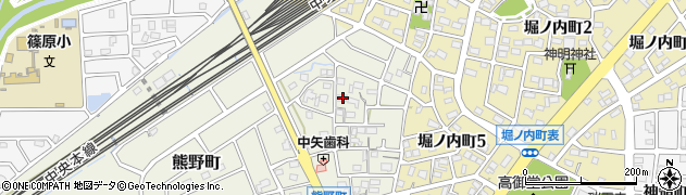 愛知県春日井市熊野町1983周辺の地図