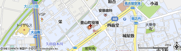 愛知県西春日井郡豊山町周辺の地図