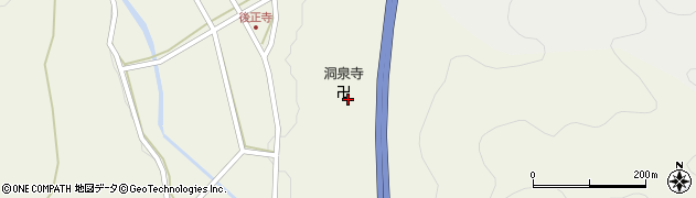 洞楽寺周辺の地図