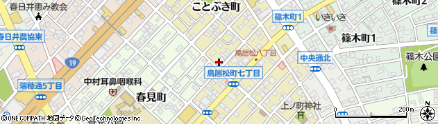 愛知県春日井市ことぶき町1周辺の地図