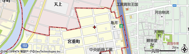 愛知県清須市春日宮重町425周辺の地図