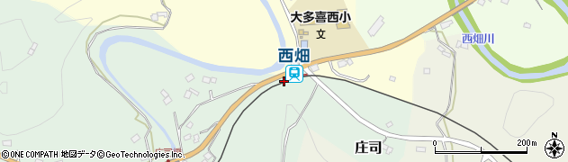 西畑駅周辺の地図