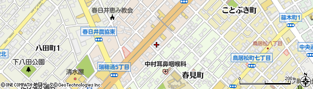 東海労働金庫　春日井支店周辺の地図