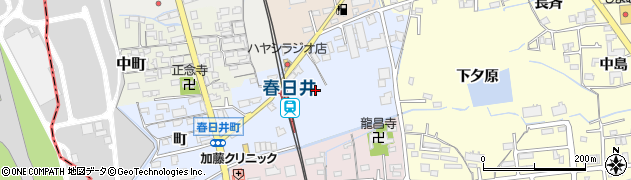 愛知県春日井市春日井町土合周辺の地図