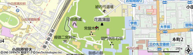 神奈川県小田原市城内周辺の地図