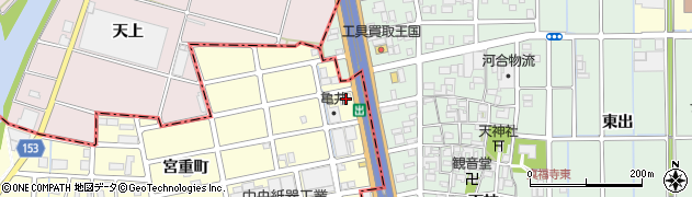 愛知県清須市春日宮重町511周辺の地図