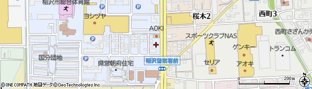 愛知県稲沢市朝府町14周辺の地図