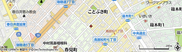 愛知県春日井市ことぶき町27周辺の地図