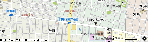 セブンイレブン北名古屋熊之庄店周辺の地図