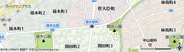 菅大臣町周辺の地図