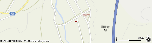 京都府福知山市後正寺周辺の地図