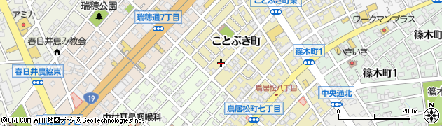 愛知県春日井市ことぶき町57周辺の地図