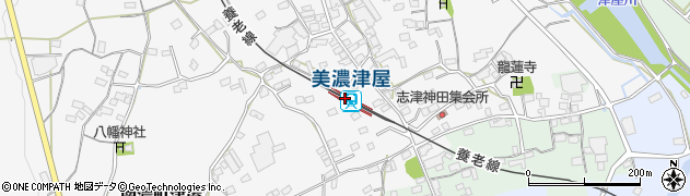 美濃津屋駅周辺の地図