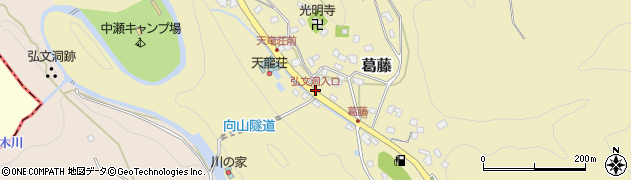 弘文洞入口周辺の地図