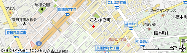 愛知県春日井市ことぶき町67周辺の地図