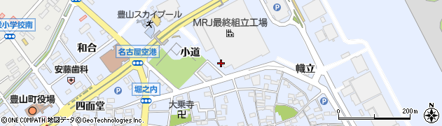 愛知県豊山町（西春日井郡）豊場（小道）周辺の地図