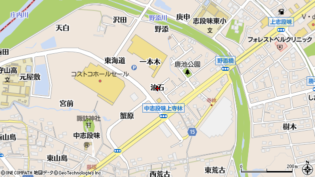 〒463-0002 愛知県名古屋市守山区中志段味の地図