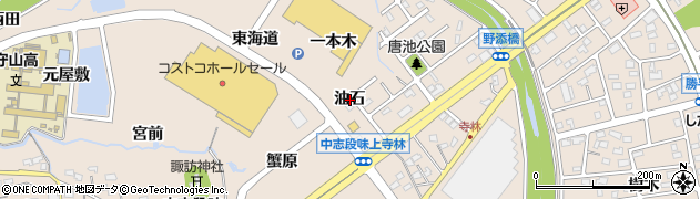 愛知県名古屋市守山区中志段味油石周辺の地図
