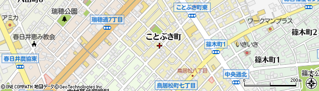 愛知県春日井市ことぶき町53周辺の地図