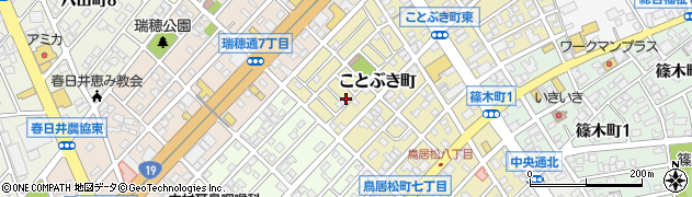 愛知県春日井市ことぶき町123周辺の地図