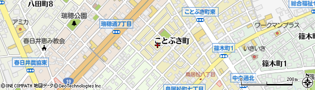 愛知県春日井市ことぶき町121周辺の地図