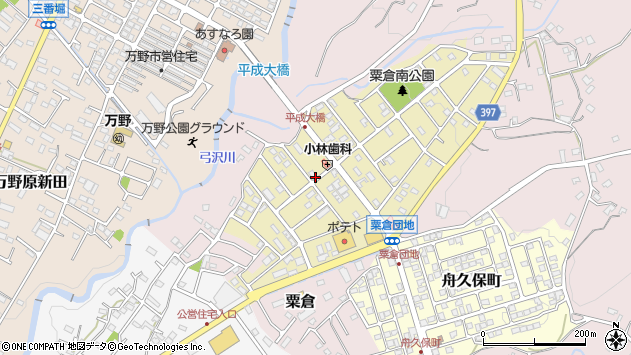 〒418-0018 静岡県富士宮市粟倉南町の地図