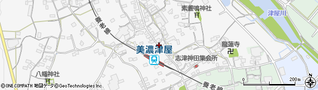 津屋駅周辺の地図