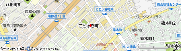 愛知県春日井市ことぶき町49周辺の地図
