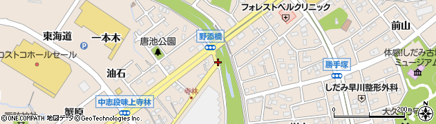 野添橋周辺の地図