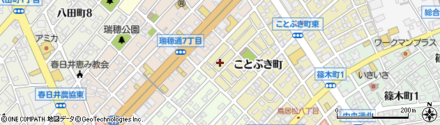 愛知県春日井市ことぶき町189周辺の地図