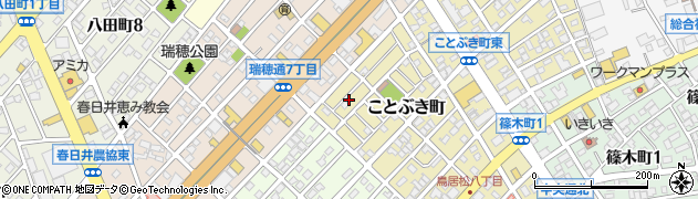 愛知県春日井市ことぶき町188周辺の地図