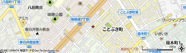 愛知県春日井市ことぶき町231周辺の地図