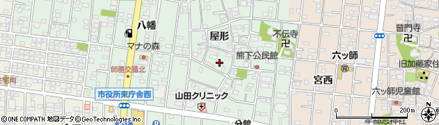 愛知県北名古屋市熊之庄屋形3330周辺の地図