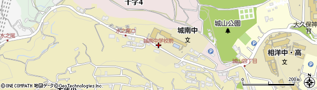 城南中学校前周辺の地図