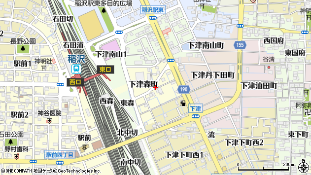 〒492-8083 愛知県稲沢市下津森町の地図
