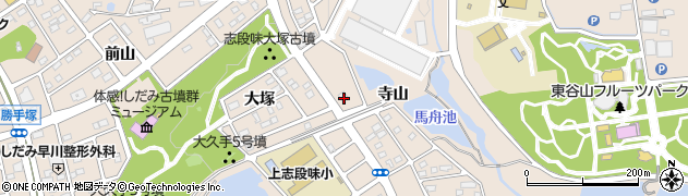 愛知県名古屋市守山区上志段味寺山周辺の地図