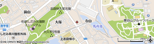 愛知県名古屋市守山区上志段味（寺山）周辺の地図