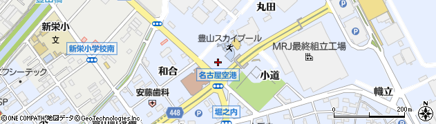 愛知県豊山町（西春日井郡）豊場（丸田）周辺の地図