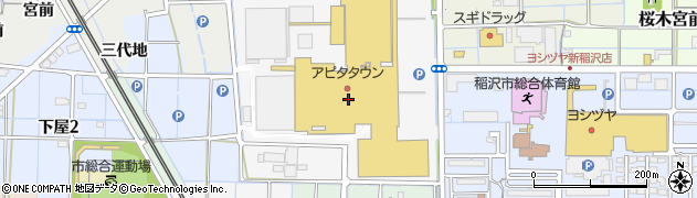 アピタタウン稲沢周辺の地図