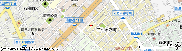 愛知県春日井市ことぶき町196周辺の地図