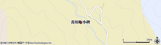 兵庫県丹波市青垣町小稗周辺の地図