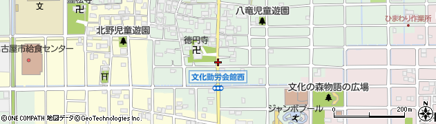 愛知県北名古屋市法成寺（金蔵前）周辺の地図