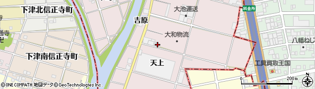 愛知県一宮市丹陽町五日市場天上周辺の地図