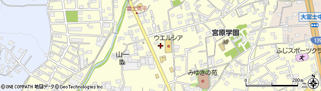 静岡県富士宮市宮原320周辺の地図