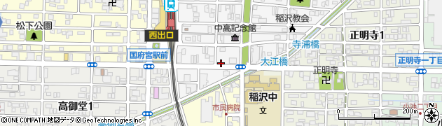 名鉄国府宮駅東駐車場周辺の地図