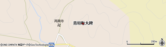 兵庫県丹波市青垣町大稗周辺の地図