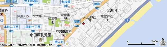 神奈川県小田原市浜町周辺の地図