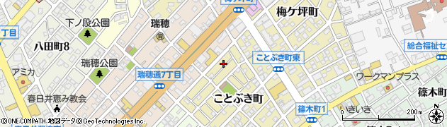 愛知県春日井市ことぶき町206周辺の地図