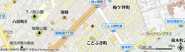 愛知県春日井市ことぶき町208周辺の地図