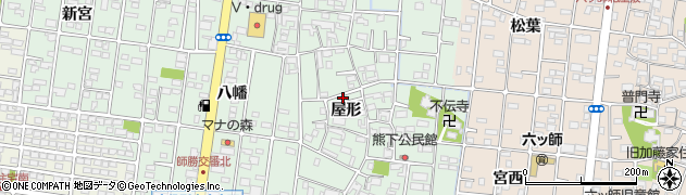 愛知県北名古屋市熊之庄屋形3299周辺の地図